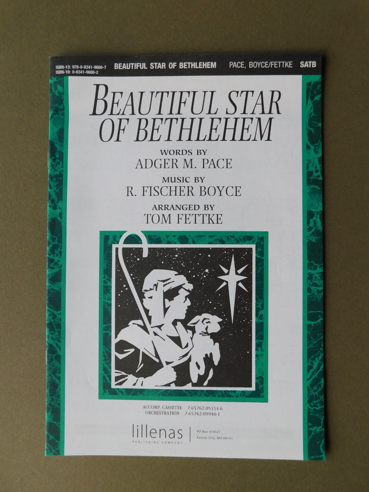 Beautiful Star of Bethlehem – sheet music for SATB vocal & Piano- arr Tom Fettke
