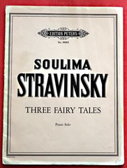 Soulima Stravinsky Three Fairy Tales Piano Solo Edition Peters 66692 Sheet Music
