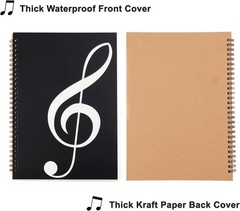 160 Pages Composition Staff Paper Notebook Set – 2 Pack with Smooth Page Turning