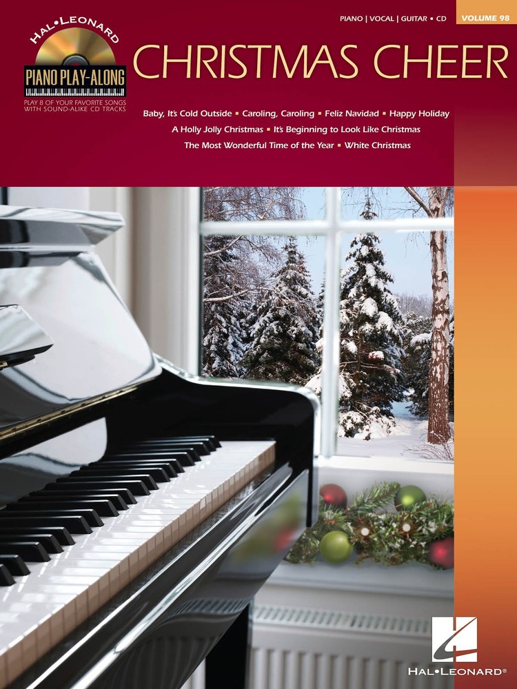 Christmas Cheer Piano Play-Along Vol 98 Vocal Sheet Music Chords Song Book & CD