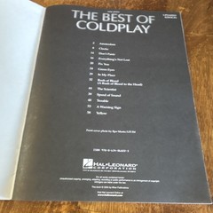 Hal Leonard The Best of Coldplay Song Book Piano Rock HL00306560