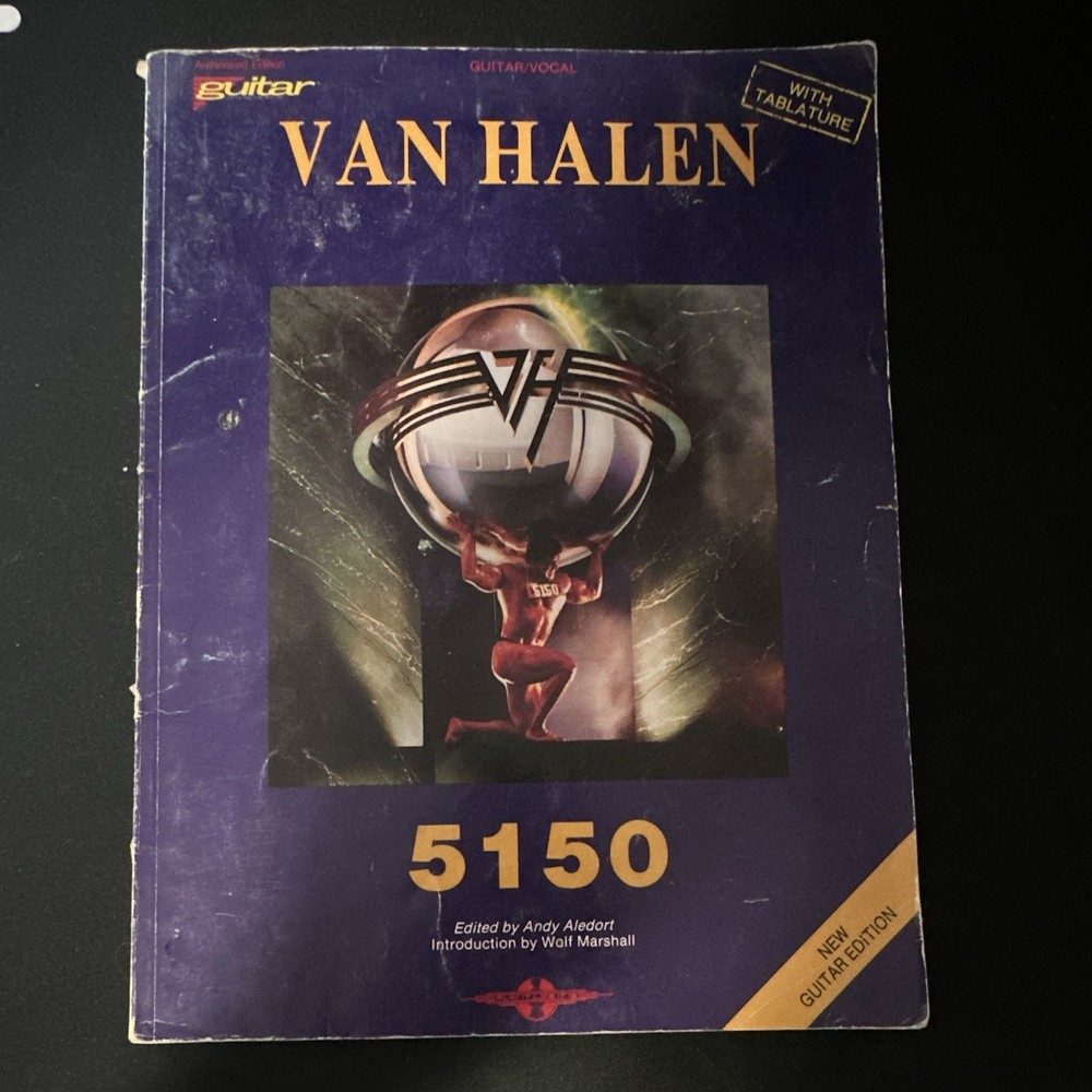 Van Halen 5150 Guitar/Voice Songbook Sheet Music Tabulature Cherry Lane