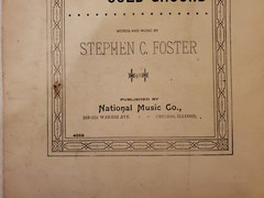 Vintage Sheet Music ~ Stephen C Foster: Old Kentucky Home & Massa&rsquo;s Cold Ground