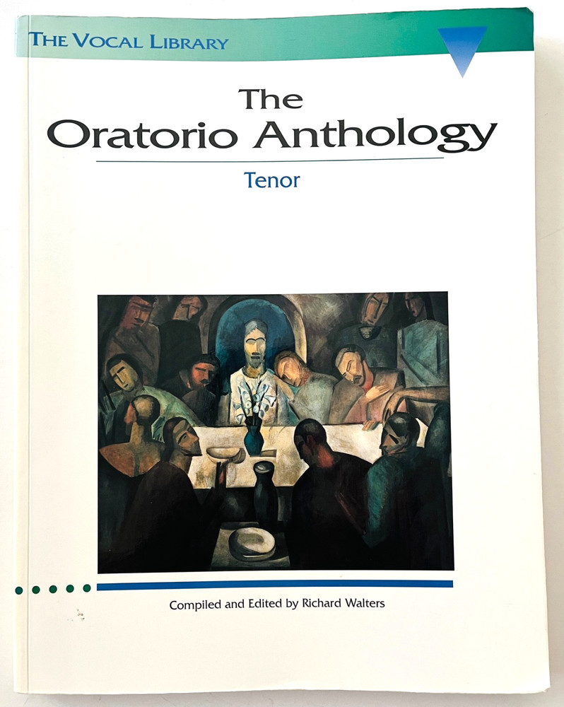 Oratorio Anthology Vocal Library Tenor Voice Music Book Large Format