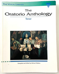 Oratorio Anthology Vocal Library Tenor Voice Music Book Large Format