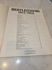Vintage Beatles Beatlemania 1963-1966 Volume 1 Songbook Sheet Music Guitar Chord