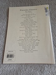 Favorite Classics for Piano : Cherry Lane Music Company, Inc. 1992