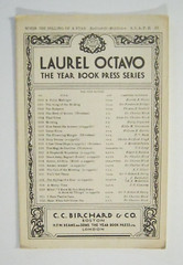 The Falling Of A Star Battishill C C Birchard No1118 1927 SSATB