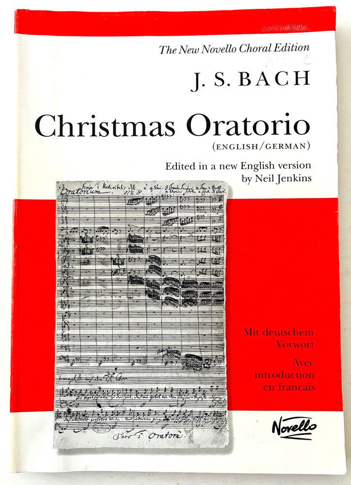 JS Bach Christmas Oratorio Vocal Score Music Book English & German Novello