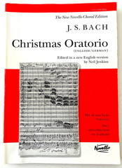 JS Bach Christmas Oratorio Vocal Score Music Book English & German Novello