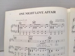 One Night Love Affair Sheet Music Piano Vocals Guitar FAKE BOOK 80s Rock F1AC