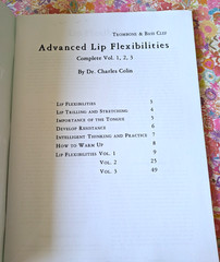 Trombone Advanced Lip Flexibilities Vols 1,2&3 Dr. Charles Colin New York 1980