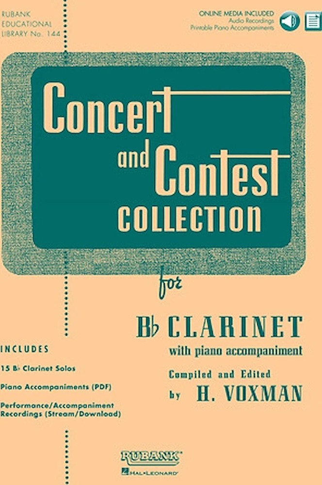 Concert and Contest Collection for Bb Clarinet – Solo Book with Online Media