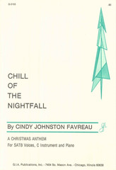 Chill Of The Nightfall Sheet Music SATB Chorus Piano C Instrument 1988 Favreau