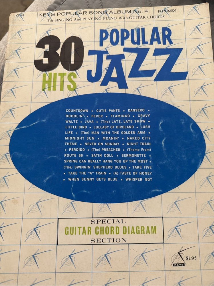 30 Popular Jazz Hits Piano With Guitar Special Guitar Chord Diagram 1963 (9)