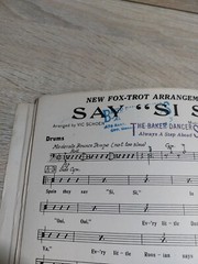 Say Si Si Fox Trot Arrangement vintage Vic Shoen Full Score