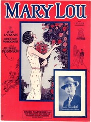 Mary Lou, Lou Lewinson photo, 1926, vintage sheet music