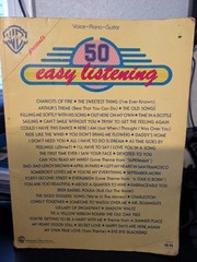 WB PRESENTS 50 EASY LISTENING Songbook Sheet Music Easy Piano 1984