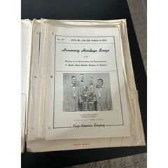 Sheet Music Large Bulk Lot Vintage Barbershop Quartet Harmony Heritage Songs