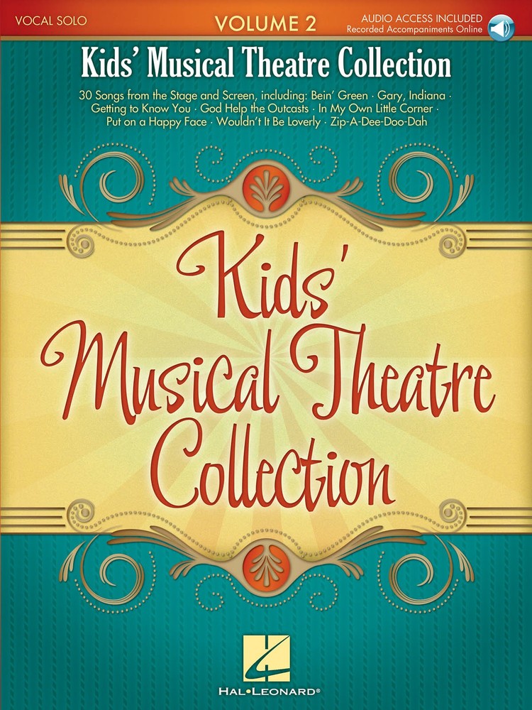 Kids&rsquo; Musical Theatre Collection Vol 2 Vocal Sheet Music Song Book Online Audio