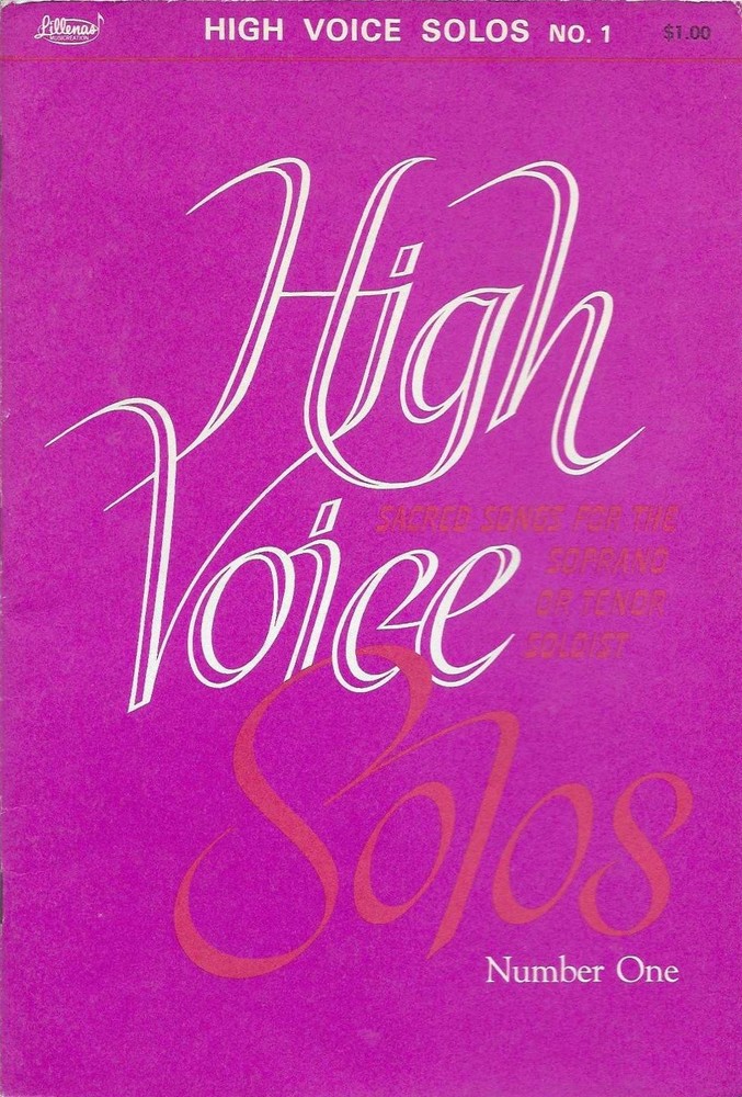 High Voice Solos No. 1 Vocal Selections Sheet Music Lillenas