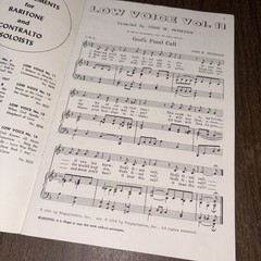 Low Voice Volume 11 Singspiration Song Book
