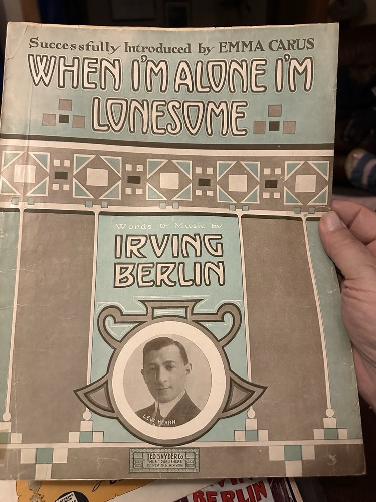 3-pack of 11×14 Pre/1920 Sheet Music From Irving Berlin