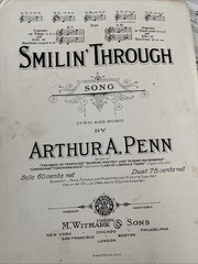 1943 Smilin&rsquo; Through by Arthur A. Penn Vintage Sheet Music M. Witmark & Sons