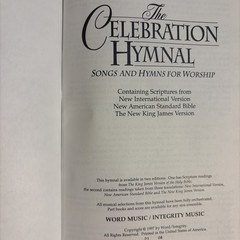 THE CELEBRATION HYMNAL Blue 1997 Word NIV NASV NKJV religious choir church music