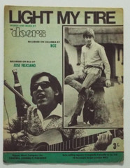 The Doors Light My Fire 1967 Sheet Music – Rare