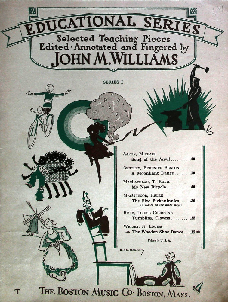 The Wooden Shoe Dance Vintage Sheet Music by N. Louise Wright 1929
