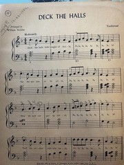 Vintage 1954 William Stickles Christmas Music Piano Instruction Book Chords