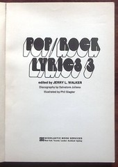 1971 POP/ROCK LYRICS 3 SCHOLASTIC BOOK BEATLES JACKSON 5 JOHNNY CASH MORE Z6495