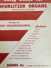 Wurlitzer Organ Vintage Sheet Music Songbooks (lot of 6) Songs from 1930s-1950s
