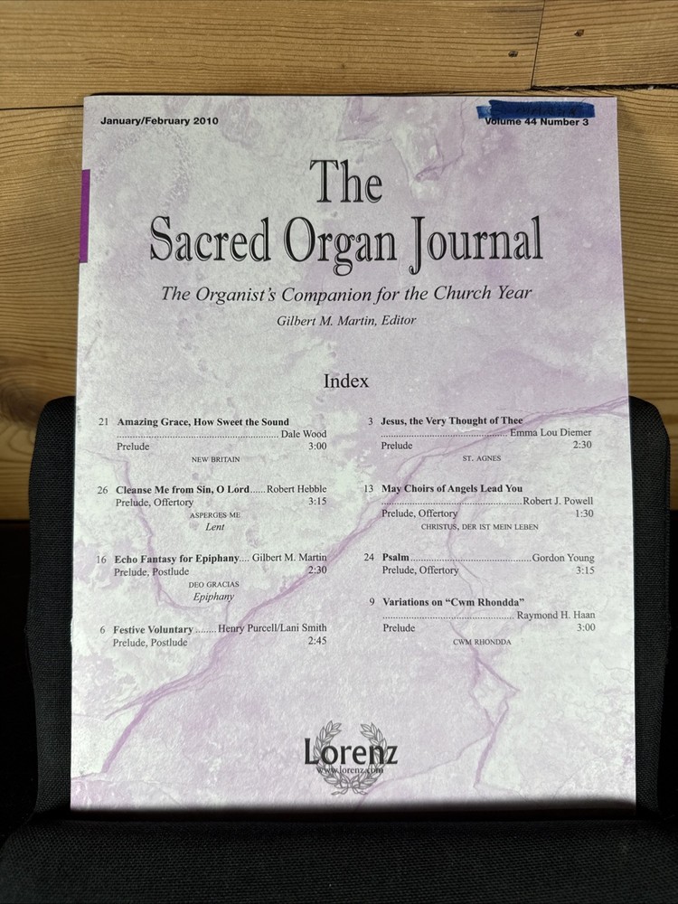 The Sacred Organ Journal: Volume 44, Number 3 (January/February 2010)