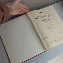 Vintage Beethoven Sonatas For Pianoforte Set of 3 Volumes Hardcover Books 1931