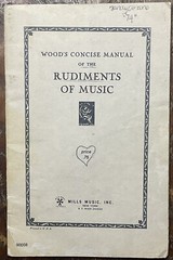 1956 Wood&rsquo;s Concise Manual of the Rudiments of Music-Paperback