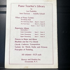 Repetoire Album Upper Elementary II Piano Solo Songbook Podolsky 1964