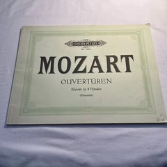 Edition Peters Nr.135a Mozart Ouverturen Klavier zu 4 Handen Sheetmusic Book