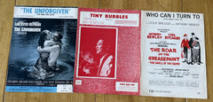 Mixed Lot of 60 Vintage 1950&rsquo;s-1960&rsquo;s Piano Vocal Sheet Music. Folk, Pop, Etc.