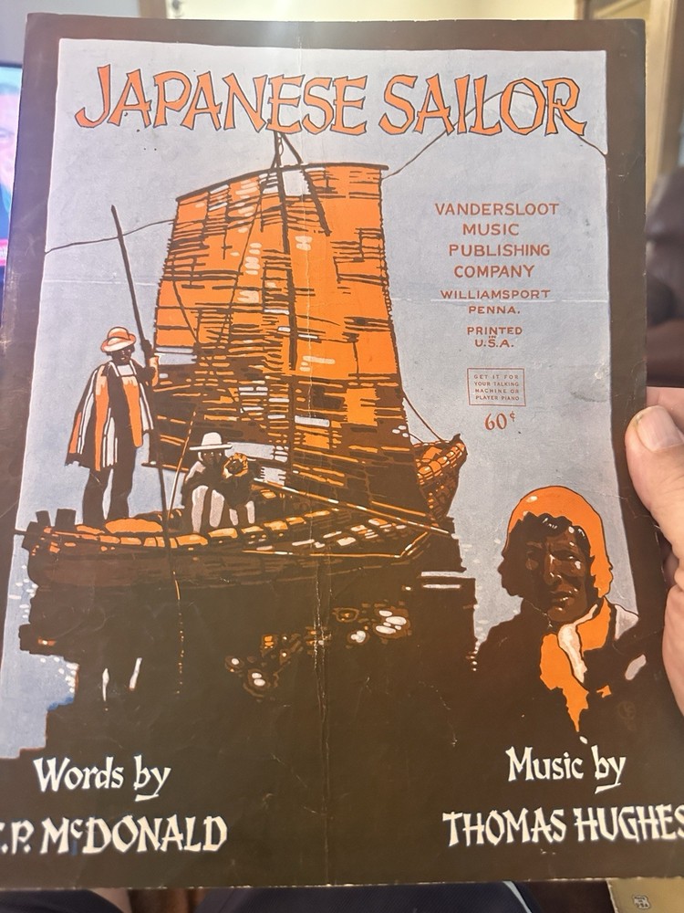 P 1922 exotic sheet music JAPANESE SAILOR by Thomas Hughes
