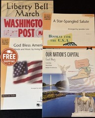 American Patriotic Piano Sheet Music Bundle USA Marches Recital Teaching Lot 6