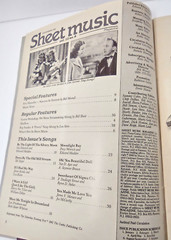 Sheet Music Magazine Great Sing-Alongs Standard Piano Guitar November 1988