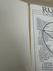 Rush (Band) – Deluxe Anthology Songbook – Vocal, Piano, Guitar – 1981 Core Music