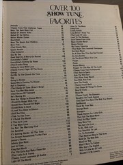1973 Over 100 Show Tune Favorites Easy One Line All Instruments SheetMusic RARE