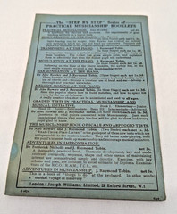 Vintage Rudiments of Music Stewart Macpherson 1939 Joseph Williams Booklet