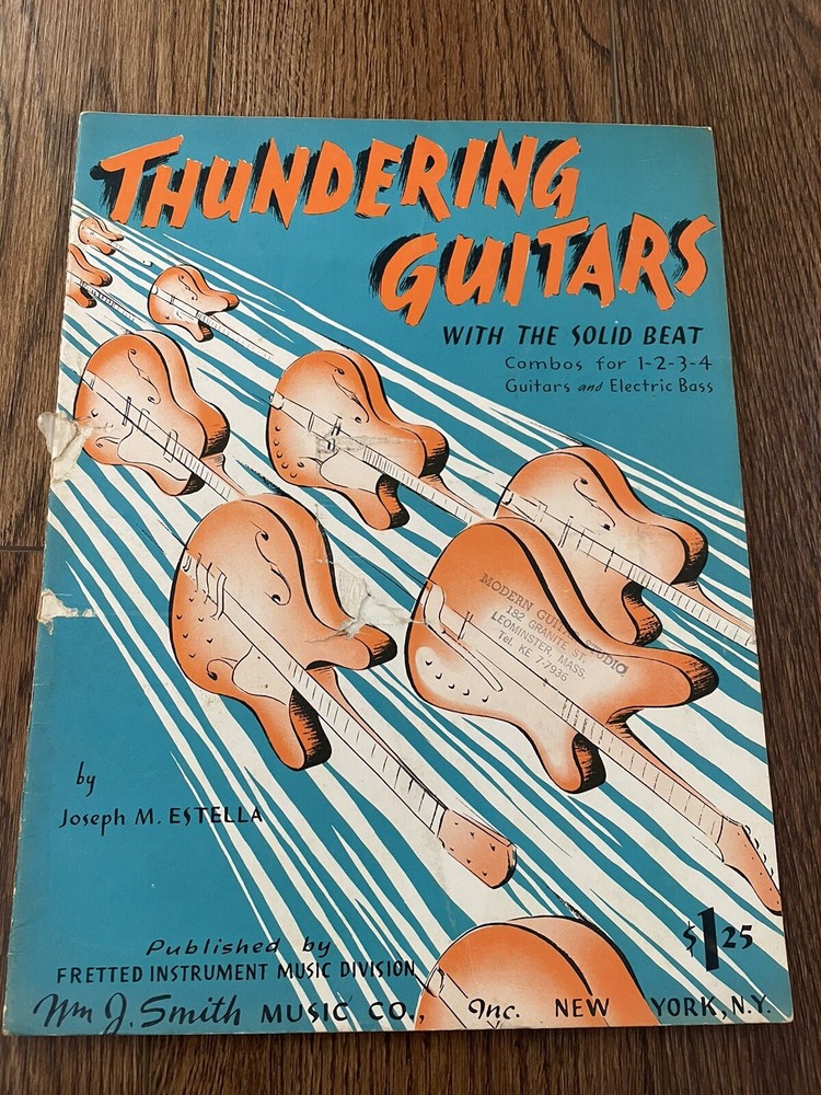 Thundering Guitars combos 1-2-3-4 guitars + Electric Bass Estella 1964 vintage