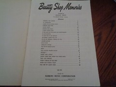 Beauty Shop Memories Sheet Music, Hugo Frey, For Female Voices, 25 hits 1951