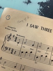 Vintage 1954 William Stickles Christmas Music Piano Instruction Book Chords