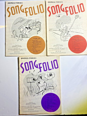 ARMED FORCES SONG FOLIOS-6 BOOKLETS 1956,1957,1959 Music Books Military Only